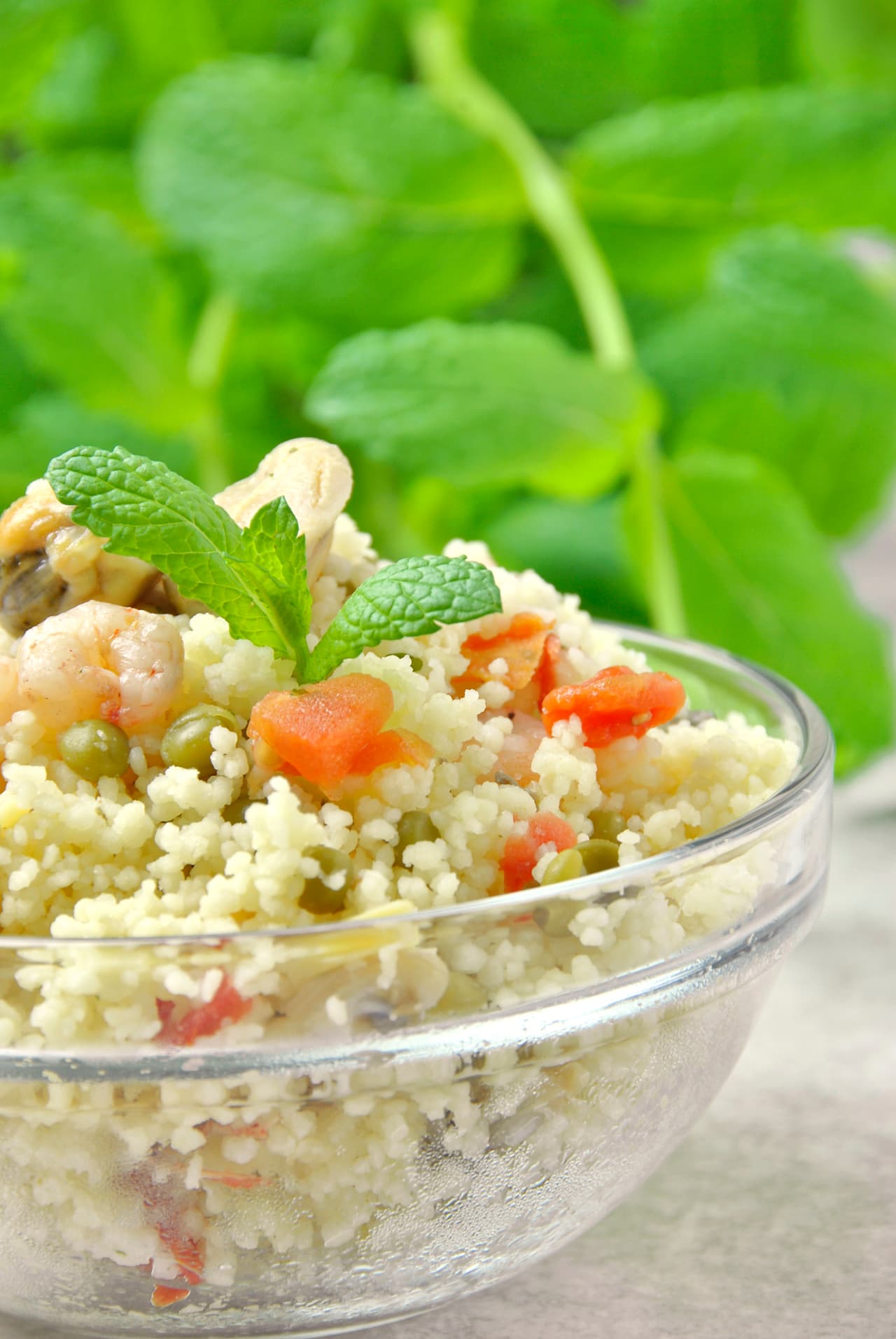 Langostinos con cuscus