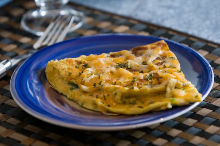 Frittata de jamón y espárragos