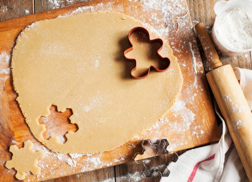 Fáciles galletas navideñas de jengibre