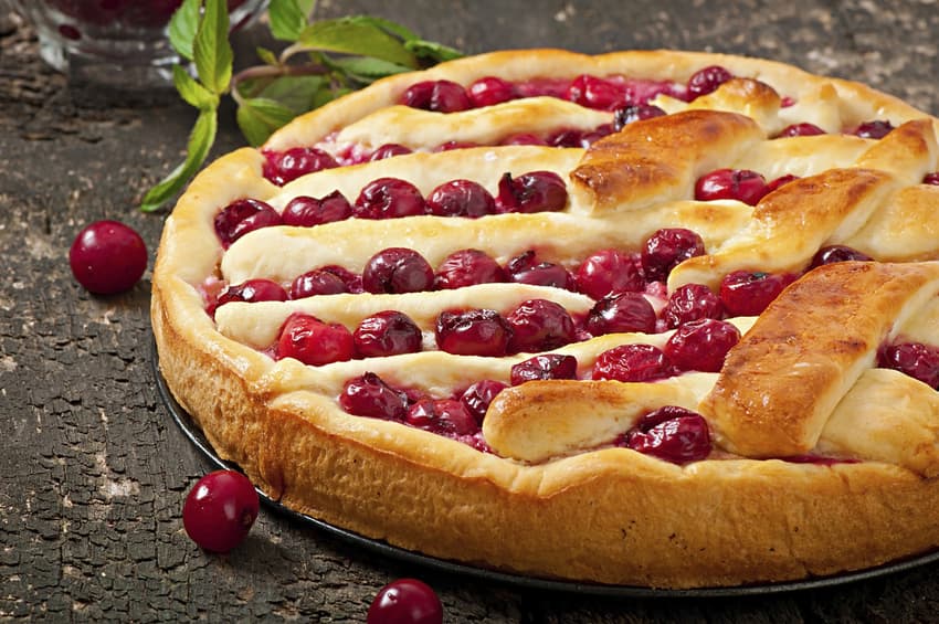 Deliciosa y fácil tarta de cereza para el postre