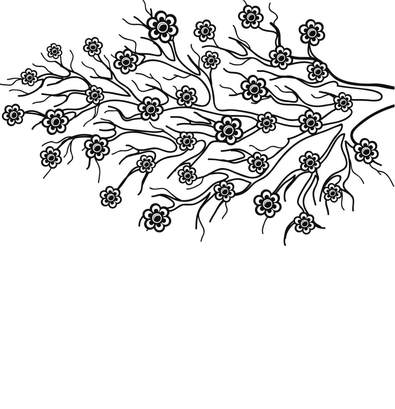 Dibujos para colorear de flores