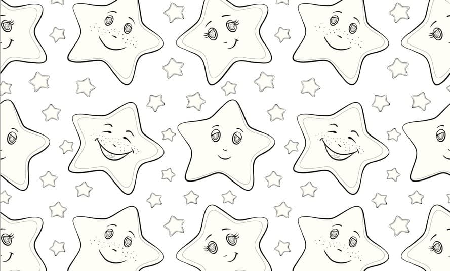Imágenes de estrellas para colorear