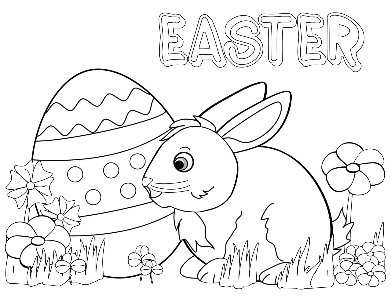 Tarjetas de Pascua para colorear