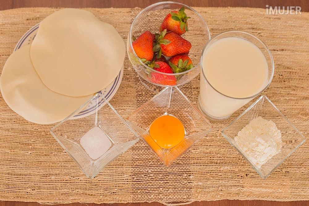 Tartaletas de crema y fresas para diabéticos