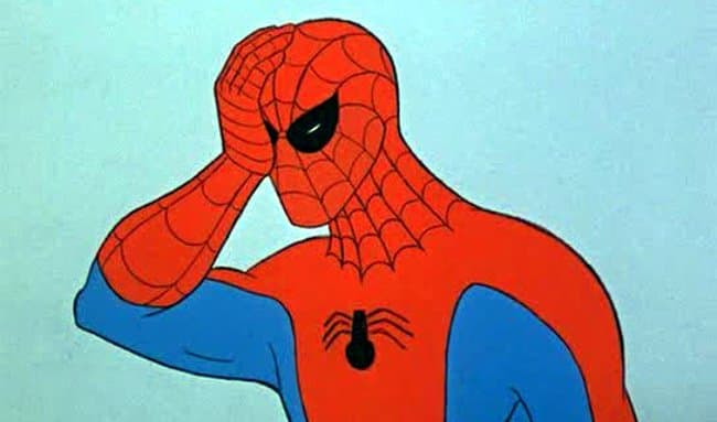 Spidey facepalm